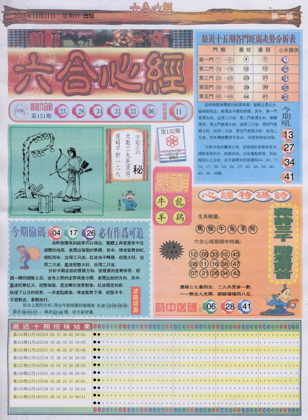 132期六合心经A[图]